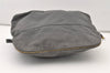 Authentic HERMES Vintage Bolide 31 Pouch Purse Canvas Leather Gray 3000J
