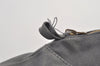 Authentic HERMES Vintage Bolide 31 Pouch Purse Canvas Leather Gray 3000J