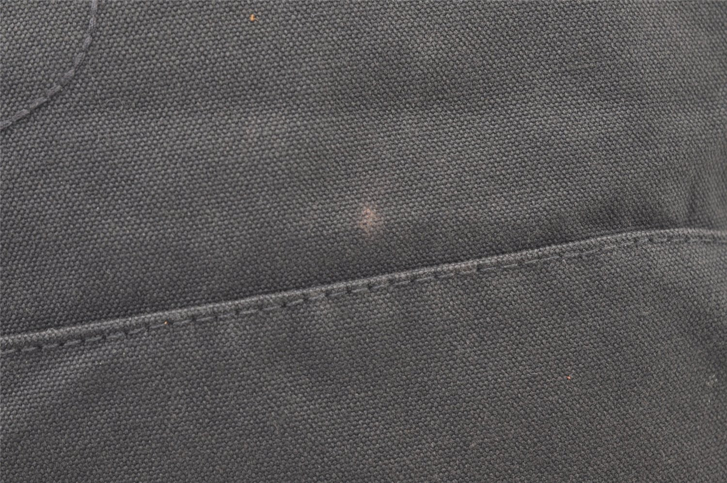 Authentic HERMES Vintage Bolide 31 Pouch Purse Canvas Leather Gray 3000J