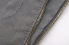 Authentic HERMES Vintage Bolide 31 Pouch Purse Canvas Leather Gray 3000J