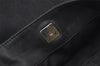 Authentic GUCCI Bamboo 2way Hand Bag GG Canvas Leather 0014095 Black 3001J