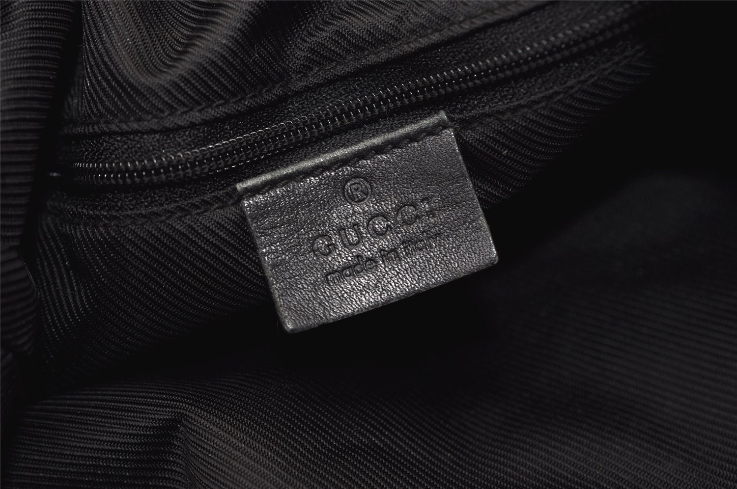 Authentic GUCCI Bamboo 2way Hand Bag GG Canvas Leather 0014095 Black 3001J