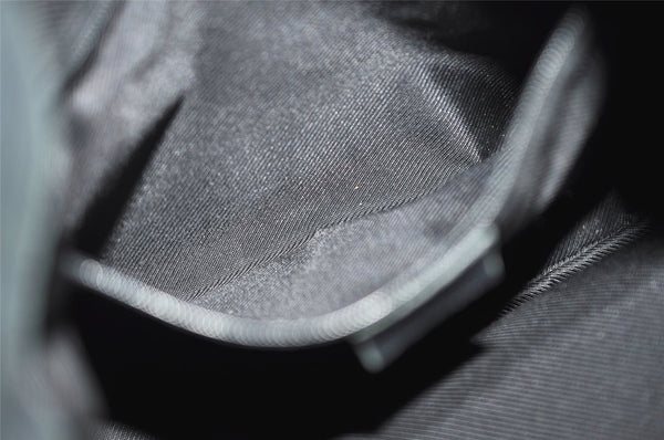 Authentic GUCCI Bamboo 2way Hand Bag GG Canvas Leather 0014095 Black 3001J