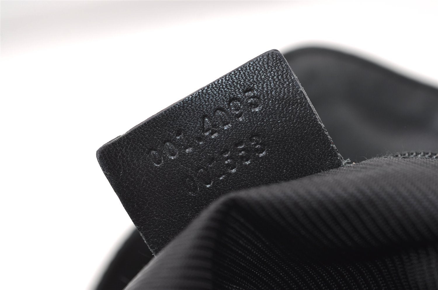 Authentic GUCCI Bamboo 2way Hand Bag GG Canvas Leather 0014095 Black 3001J