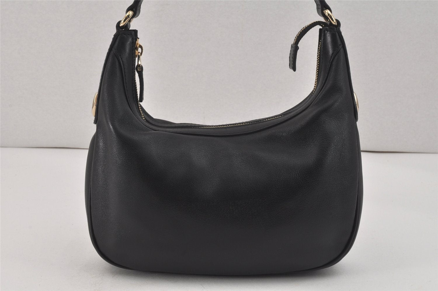 Authentic GUCCI Charmy Shoulder Hand Bag Purse Leather 154395 Black 3001K
