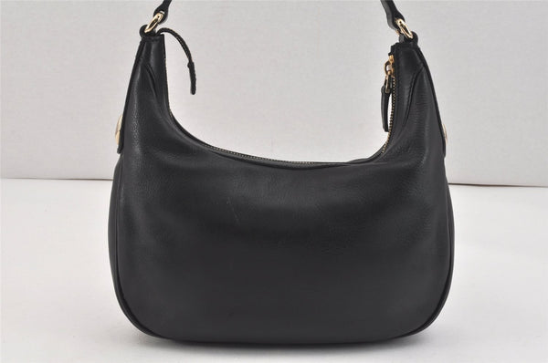 Authentic GUCCI Charmy Shoulder Hand Bag Purse Leather 154395 Black 3001K