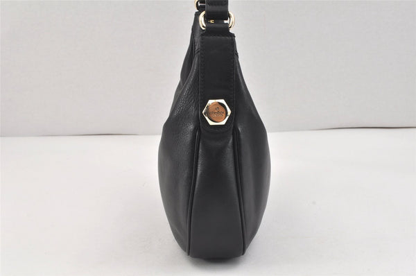 Authentic GUCCI Charmy Shoulder Hand Bag Purse Leather 154395 Black 3001K