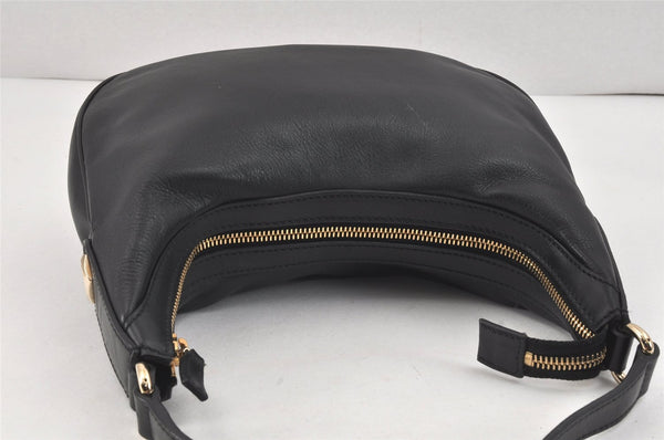 Authentic GUCCI Charmy Shoulder Hand Bag Purse Leather 154395 Black 3001K