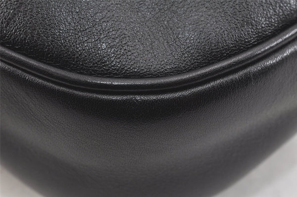Authentic GUCCI Charmy Shoulder Hand Bag Purse Leather 154395 Black 3001K