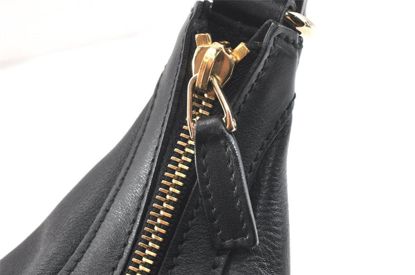 Authentic GUCCI Charmy Shoulder Hand Bag Purse Leather 154395 Black 3001K