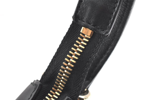 Authentic GUCCI Charmy Shoulder Hand Bag Purse Leather 154395 Black 3001K