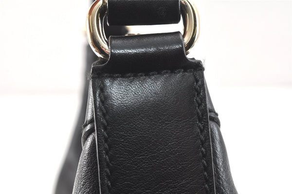 Authentic GUCCI Charmy Shoulder Hand Bag Purse Leather 154395 Black 3001K