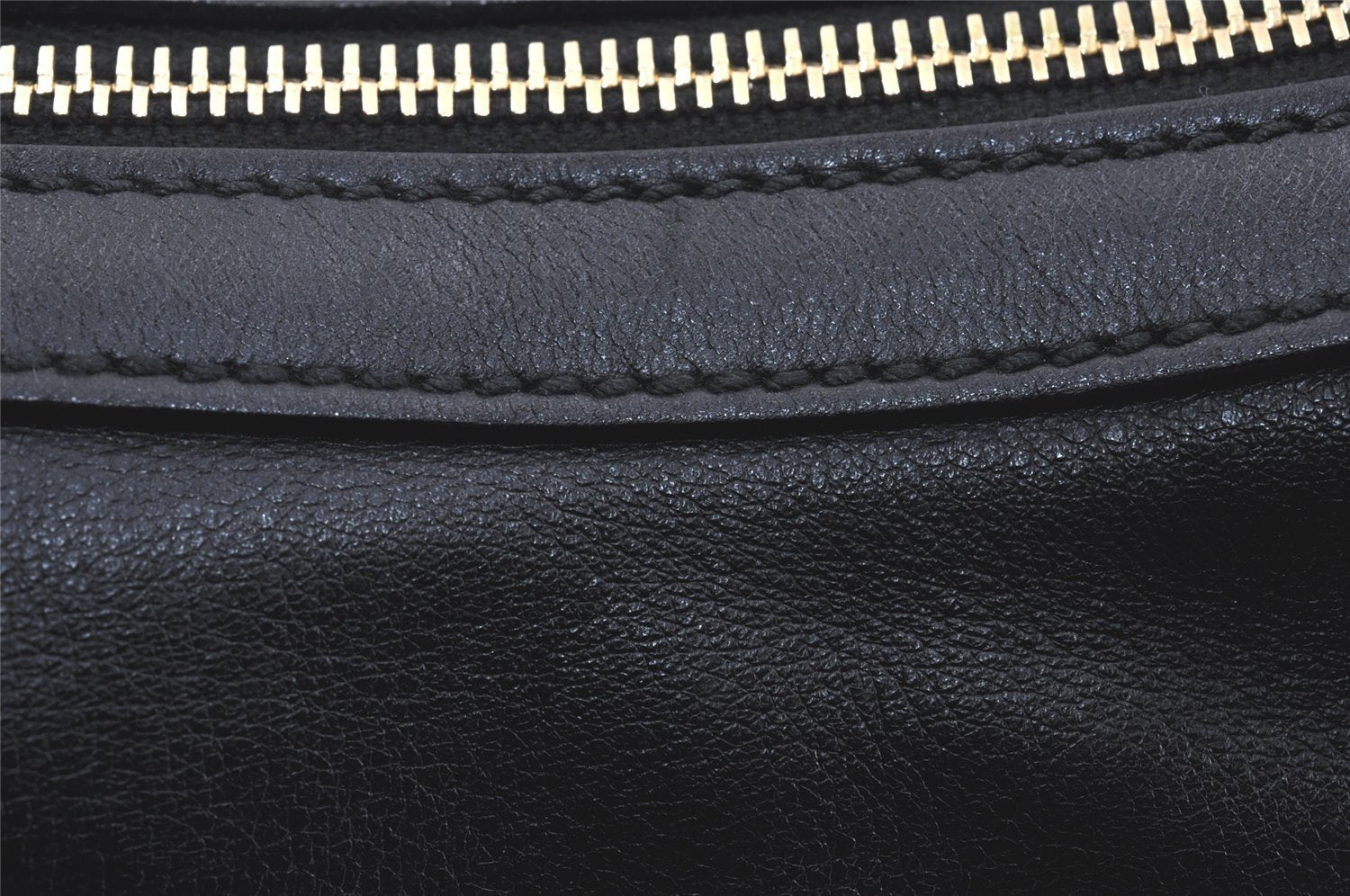 Authentic GUCCI Charmy Shoulder Hand Bag Purse Leather 154395 Black 3001K
