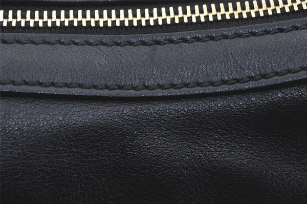 Authentic GUCCI Charmy Shoulder Hand Bag Purse Leather 154395 Black 3001K