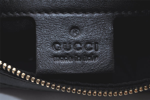 Authentic GUCCI Charmy Shoulder Hand Bag Purse Leather 154395 Black 3001K