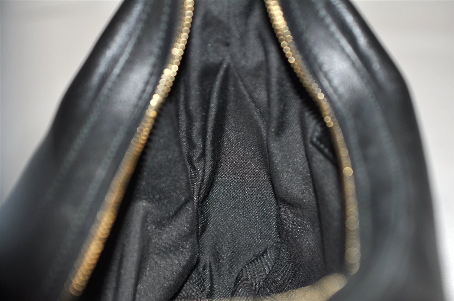 Authentic GUCCI Charmy Shoulder Hand Bag Purse Leather 154395 Black 3001K