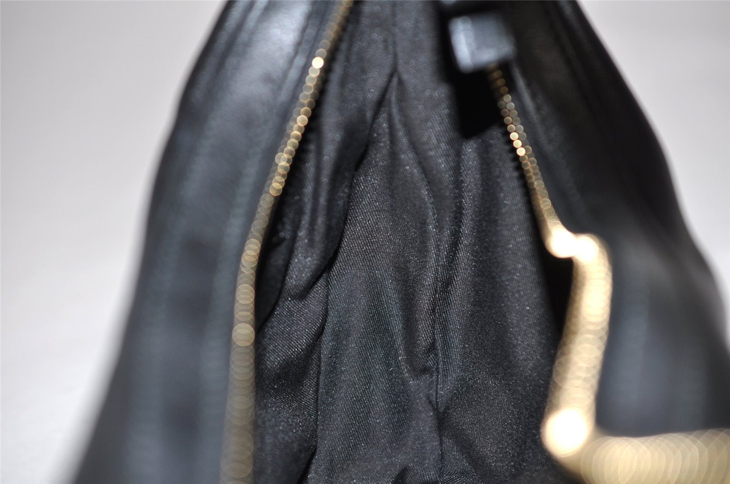 Authentic GUCCI Charmy Shoulder Hand Bag Purse Leather 154395 Black 3001K
