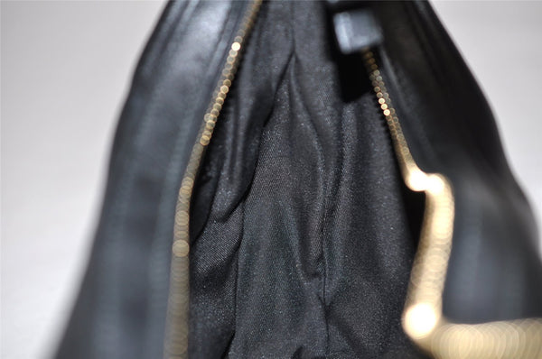 Authentic GUCCI Charmy Shoulder Hand Bag Purse Leather 154395 Black 3001K