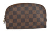 Authentic Louis Vuitton Damier Pochette Cosmetic PM Pouch N47516 LV 3002J