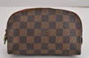Authentic Louis Vuitton Damier Pochette Cosmetic PM Pouch N47516 LV 3002J