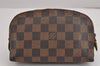 Authentic Louis Vuitton Damier Pochette Cosmetic PM Pouch N47516 LV 3002J