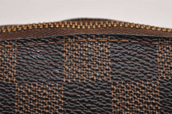 Authentic Louis Vuitton Damier Pochette Cosmetic PM Pouch N47516 LV 3002J