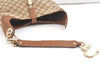 Authentic GUCCI Jackie Shoulder Bag GG Canvas Leather 120888 Brown Junk 3002K