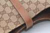 Authentic GUCCI Jackie Shoulder Bag GG Canvas Leather 120888 Brown Junk 3002K