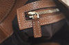 Authentic GUCCI Jackie Shoulder Bag GG Canvas Leather 120888 Brown Junk 3002K