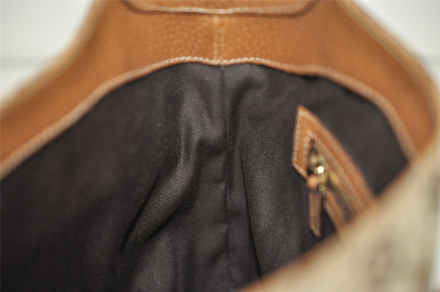 Authentic GUCCI Jackie Shoulder Bag GG Canvas Leather 120888 Brown Junk 3002K