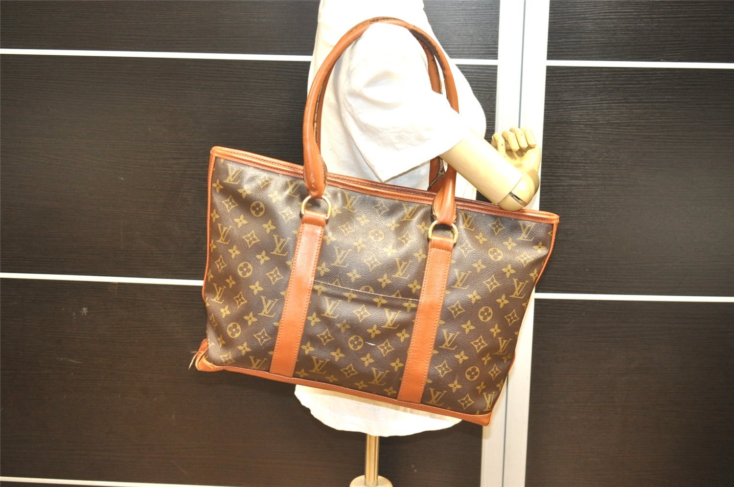 Auth Louis Vuitton Monogram Sac Weekend PM Vintage Tote Hand Bag M42425 LV 3003I