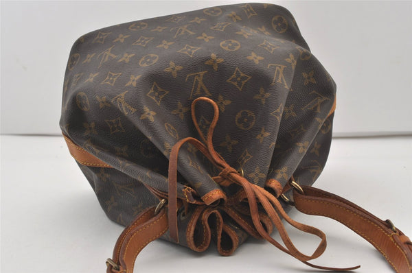 Authentic Louis Vuitton Monogram Petit Noe M42226 Shoulder Drawstring Bag 3003J