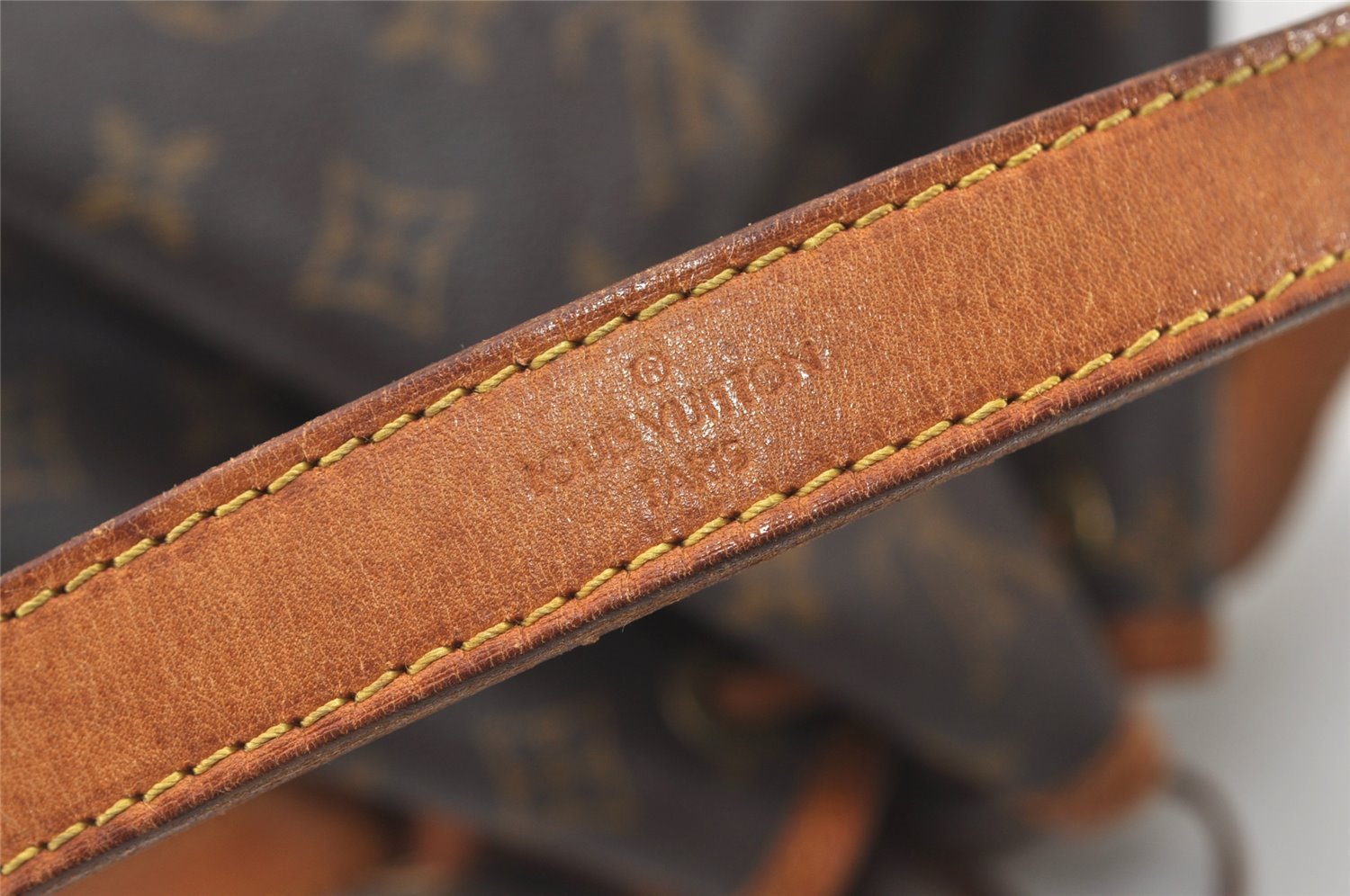 Authentic Louis Vuitton Monogram Petit Noe M42226 Shoulder Drawstring Bag 3003J