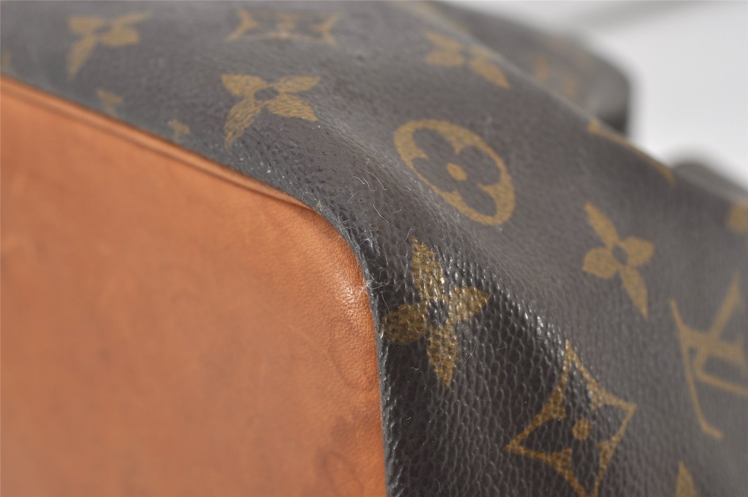 Authentic Louis Vuitton Monogram Petit Noe M42226 Shoulder Drawstring Bag 3003J