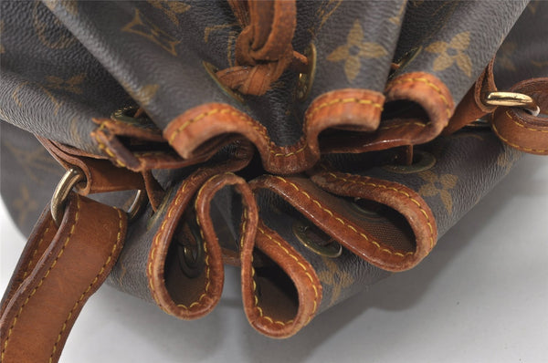 Authentic Louis Vuitton Monogram Petit Noe M42226 Shoulder Drawstring Bag 3003J