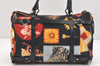 Authentic Salvatore Ferragamo Gancini Nylon Leather 2Way Hand Bag Black 3003K