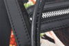Authentic Salvatore Ferragamo Gancini Nylon Leather 2Way Hand Bag Black 3003K