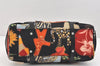 Authentic Salvatore Ferragamo Gancini Nylon Leather 2Way Hand Bag Black 3003K