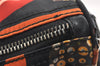 Authentic Salvatore Ferragamo Gancini Nylon Leather 2Way Hand Bag Black 3003K