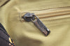 Authentic Salvatore Ferragamo Gancini Nylon Leather 2Way Hand Bag Black 3003K
