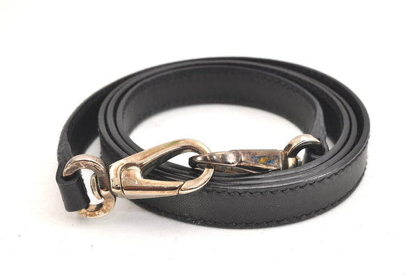 Authentic Salvatore Ferragamo Gancini Nylon Leather 2Way Hand Bag Black 3003K