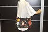 Authentic Salvatore Ferragamo Gancini Nylon Leather 2Way Hand Bag Black 3003K