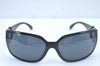 Authentic CHANEL Vintage Sunglasses CC Logos CoCo Mark Plastic Black Box 3004J