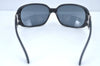 Authentic CHANEL Vintage Sunglasses CC Logos CoCo Mark Plastic Black Box 3004J