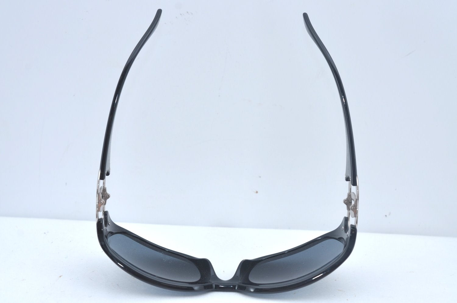Authentic CHANEL Vintage Sunglasses CC Logos CoCo Mark Plastic Black Box 3004J