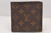 Authentic Louis Vuitton Monogram Porte Billet Carte Credit Monnaie Wallet 3005K