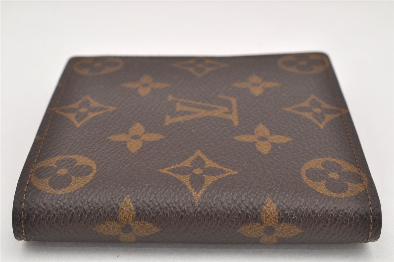 Authentic Louis Vuitton Monogram Porte Billet Carte Credit Monnaie Wallet 3005K