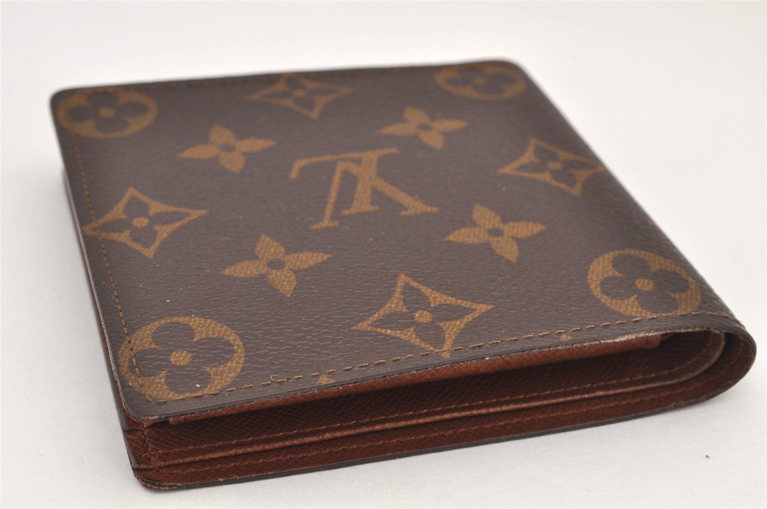 Authentic Louis Vuitton Monogram Porte Billet Carte Credit Monnaie Wallet 3005K