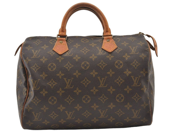 Authentic Louis Vuitton Monogram Speedy 30 Hand Boston Bag M41526 LV 3006J