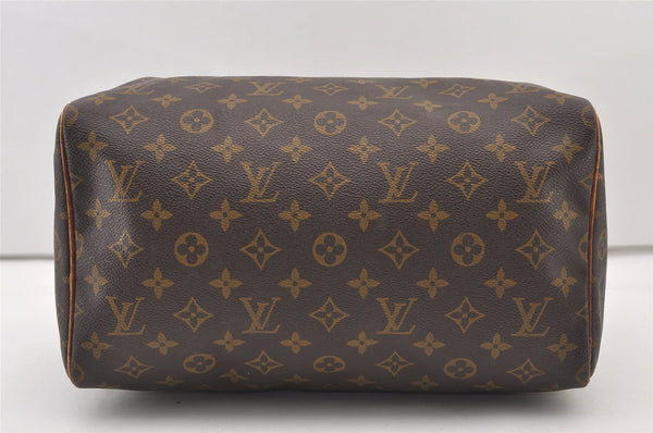 Authentic Louis Vuitton Monogram Speedy 30 Hand Boston Bag M41526 LV 3006J